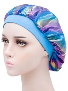 Customized Text Kids Sleeping Cap, Elastic Single Layer Laser Shower Cap, Wide Brim Children's Hat, Elastic Wide Brim Comfortable Night Cap, Lightweight Elastic Fitted With Adjustable Closure - Multicolor - View 9