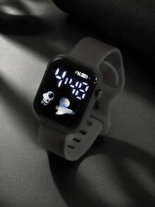 4 件/套 2 件电子数字手表和 2 件宇航员/手链，适合节日、生日等场合，兄弟佩戴，可作为学校毕业礼物、情人节、返校节、圣诞节、万圣节，适合日常佩戴，相当受欢迎 - 彩色 - 查看 11