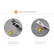 Lente de Super Amplo Ângulo para Celular 0.45 X - 15X! Aumente sua Capacidade de Captura - Preto - Visão 9
