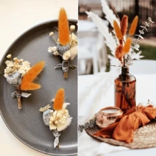 30/60/100/120/140 件装波西米亚风彩色兔尾草花束，适合家居装饰、婚礼中心摆设、春季斋月复活节母亲节情人节礼物、秋季装饰