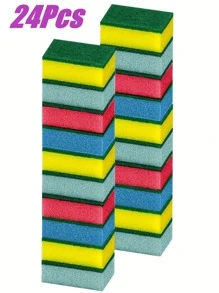 Colorful Dish Sponge, Multi-Purpose Fast Drying Sponge, Kitchen Supplies, Kitchen Cleaning Sponge, Household Cleaning Wet Wipes, High Density Sponge Dishcloth