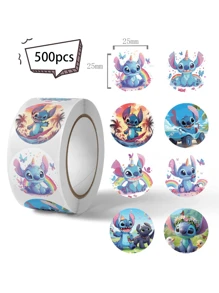 Disney 500PCS Kawaii Cartoon Party Decoration Diy Roll Stickers Skateboard Laptop Luggage Skateboard Phone Gift Phone Cute Sticker Anime Seal Label Decorative Cartoon Party Candy Stickers Rolls Stickers Toys Stitch Birthday Party Decorations Stitch Birthday Supplies Stitch Birthday Party Decorations Stitch Birthday Supplies