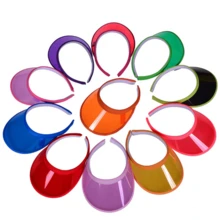 2pcs Plastic Sunshade Peaked Cap, Outdoor Advertising Running UV Protection Sun Hat With Customized LOGO, European & American Style - A - View 4