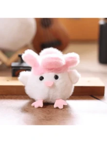 可爱唱歌音乐公鸡玩偶，背包/钥匙扣玩偶饰品，礼物