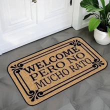 50 x 80cm/40 x 60cm Tapete de Boas-Vindas Floral da Moda - Tapete de Poliéster, Fácil de Limpar Fibra de Poliéster, Adequado para Decoração Interna e de Varanda, Decoração de Casa de Banho, Carpete de Chão, Tapete Externo, Tapete de Porta, Decoração de Outono, Acessórios de Banheiro, Decoração de Entrada Volta às Aulas
