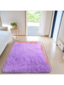 豪华人造毛皮加厚床边长地毯 - 柔软、厚实、耐用，底部防滑，适用于卧室和客厅装饰、客厅地毯