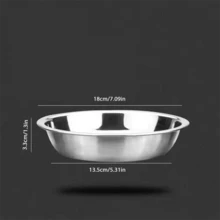 2pcs/6pcs High Quality Reusable Thick Stainless Steel Round Plates, Household Round Dish, Flat Plate, Tray, Soup Plate, Vegetable Plate, Round Plate, Fruit Plate, Barbecue Plate - Multicolor - View 3