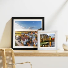 1/3 pezzi, cornici per quadri di diverse dimensioni 30x30cm/20x20cm, vari colori disponibili: nero, bianco, legno, cartoncino nero, cornici colorate, eleganti cornici quadrate per foto/ritratti da parete, adatte come regali per Natale, matrimonio, Capodanno, Pasqua, Festa della Mamma