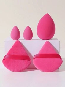 14-Piece Makeup Sponge Set Makeup Sponge Mixer 7 Powder Puffs 4 Makeup Sponges And 3 Finger-Wrapped Makeup Sponges For Liquid Foundation Powder Concealer And Cream.