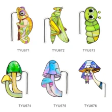 6件套可爱昆虫土壤桩装饰