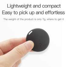 1pc Round Bluetooth Anti-Lost Tracker, Smart Item Finder, Compatible With IOS/Android, 15m Bluetooth Alarm, APP Remote Locator For Pets, Keys, Valuables, No SIM Card Required, Battery Replaceable