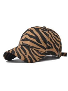 1pc Unisex Baseball Cap, Summer Fashion Leopard Print Sun Hat For Men & Women - Multicolor - View 6