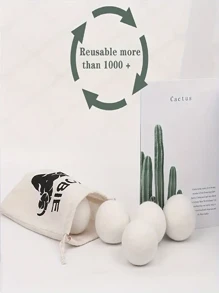 3/6pcs Reusable Laundry Dryer Balls, Fabric Softener Balls, Wrinkle Reducer For Washing Machine, Household Cleaning Supplies