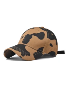 1pc Unisex Baseball Cap, Summer Fashion Leopard Print Sun Hat For Men & Women - Multicolor - View 8