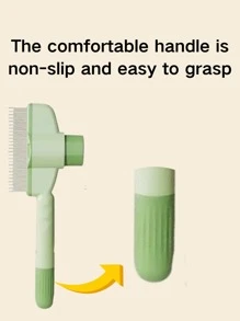 2pcs Extra Large Size Pet Flea Comb, Grooming Brush Suitable For Dogs, Cats, Rabbits And Other Long/Short Hair Pets, Detangling, Shedding & Skin Massage