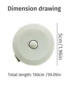 1pc Cute Mini Retractable Automatic Measuring Tape,Soft Tape Measure, Body Sewing Flexible Ruler For Weight Loss Medical Body Measurement Sewing Tailor Craft The Tape Measure Is 1.5 M/60 In Length,Note That During Packaging And Transportation, The Product May Have Scratches, Slight Wear, Scratches, Paint Peeling, Dirt, Cracks, Slight Discoloration, Etc. These Are Not Quality Problems And Will Not Affect The Normal Use Of The Product. - Multicolor - View 4