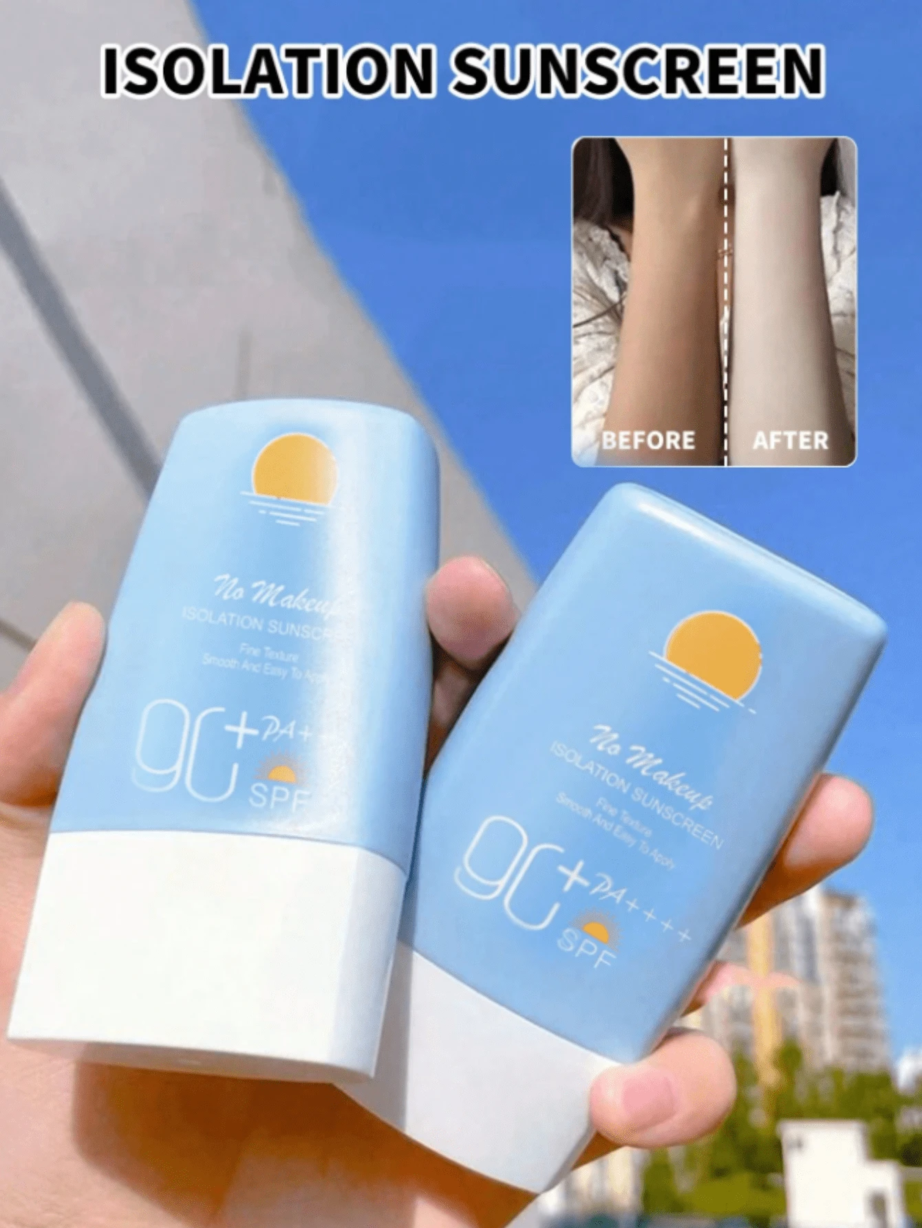 1/2/3支装 SPF 90/50 防晒霜,有效阻隔紫外线,清爽不油腻,提供户外防护和保湿,适合所有肤质,尤其适合夏季和海滩使用。 - 彩色 - 查看 1