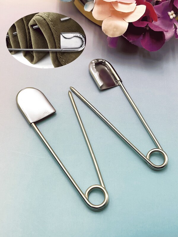 Extra Large Safety Pins, Stainless Steel Material, Suitable For Interior Decoration, Sewing, Blankets, Knitting, Crafts