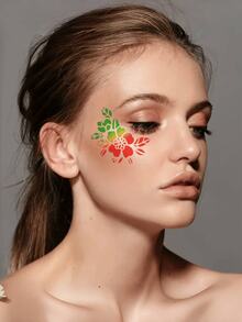 Juego de 16 piezas/set de plantillas reutilizables para pintura facial, adecuadas para maquillaje, cosplay y fiestas - Plantillas de PET para decoración de pared DIY, scrapbooking, acuarela y arte de garabatos, de vuelta a la escuela, útiles escolares - Blanco - Ver 6