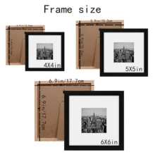 1/3 pezzi, cornici per quadri di diverse dimensioni 30x30cm/20x20cm, vari colori disponibili: nero, bianco, legno, cartoncino nero, cornici colorate, eleganti cornici quadrate per foto/ritratti da parete, adatte come regali per Natale, matrimonio, Capodanno, Pasqua, Festa della Mamma