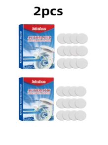 Pastilles de nettoyage pour cuvette de toilette - Détartrant effervescent pour les taches d'eau dure et l'élimination des odeurs | Pour des résultats optimaux, placez le produit dans la cuvette des toilettes, laissez-le tremper pendant 30 minutes, puis utilisez-le avec une brosse de toilette. Fraîcheur pendant 12 heures, sans danger pour les fosses septiques (12 unités)