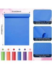 EVA 加厚防滑瑜伽垫，柔软舒适健身垫，适合家庭锻炼和普拉提，普拉提运动