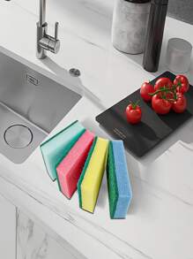Colorful Dish Sponge, Multi-Purpose Fast Drying Sponge, Kitchen Supplies, Kitchen Cleaning Sponge, Household Cleaning Wet Wipes, High Density Sponge Dishcloth