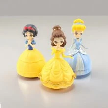 Disney 1pc Disney Dream Princess Collectible Figurine Set - Snow White, , Belle - Cute Cartoon Character Blind Box Toy - Suitable For Bedroom, Desktop, Car Display - Adorable Gift For Fans