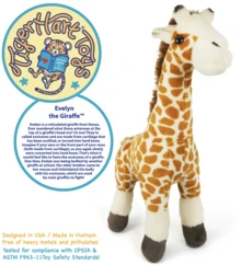 Evelyn The Giraffe - 11 Inch Stuffed Animal Plush
