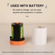 Mini bomba de ar para infláveis, bombas de ar elétricas alimentadas por bateria AA para inflar e desinflar colchões de ar, cama de ar, boia de natação, bolsa de armazenamento a vácuo, flutuador de piscina