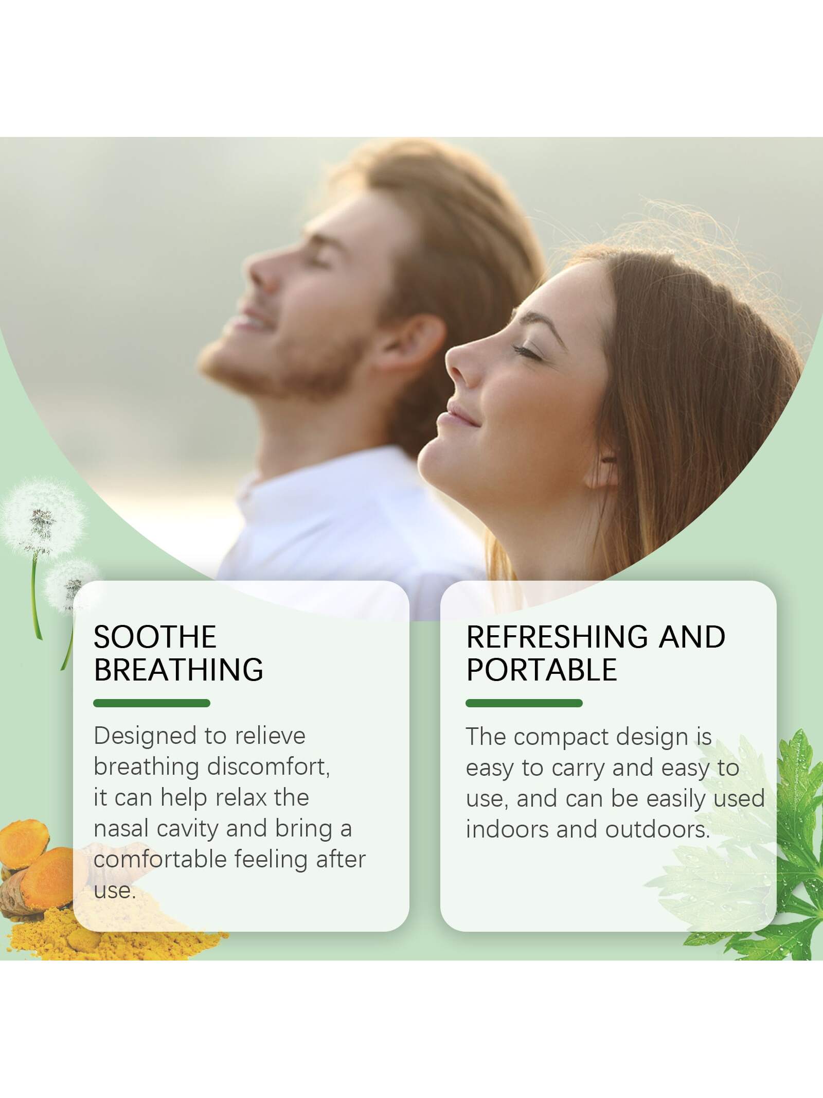 Houkea Herbal Nasal Spray Relieves Nasal Irritation Gentle Ingredients Cleansing Herbal Nasal Spray