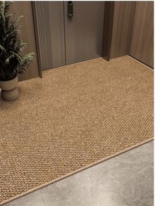 Polyester Doormat With Pineapple Loop Design - Machine Washable, Textured Surface For Added Grip, Perfect For Entryway Or Patio, 1pc, Shoe Storage Mat | Modern Decor Mat | Floor Mat - Brown - View 12