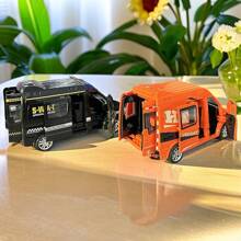 1 pièce Voiture jouet de simulation de camion de pompiers, ambulance, voiture de police SWAT, voiture de livraison avec sons et lumières, qui peuvent s'ouvrir avec des bruits de porte pour les enfants. Modèle de voiture à inertie, jouet pour la rentrée scolaire.