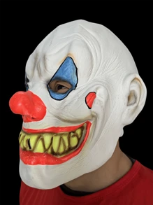 1 Piece Of Terrifying Clown Mask Carnival Party Role-Playing Cosplay Props, Dress-Up And Accessories Suitable For All Kinds Of Festivals, Wild And Hilarious Nightmare Headgear