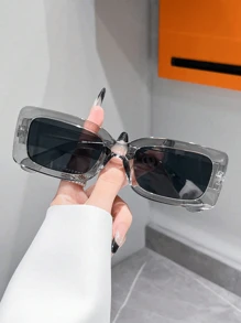 Conjunto de 3 piezas de gafas de montura cuadrada pequeña, versátiles, personalizadas, de fotografía callejera, de maquillaje sencillo