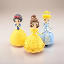 Disney 1pc Disney Dream Princess Collectible Figurine Set - Snow White, , Belle - Cute Cartoon Character Blind Box Toy - Suitable For Bedroom, Desktop, Car Display - Adorable Gift For Fans