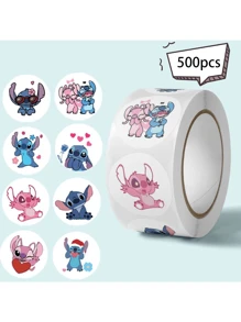 Disney 500PCS Kawaii Cartoon Party Decoration Diy Roll Stickers Skateboard Laptop Luggage Skateboard Phone Gift Phone Cute Sticker Anime Seal Label Decorative Cartoon Party Candy Stickers Rolls Stickers Toys Stitch Birthday Party Decorations Stitch Birthday Supplies Stitch Birthday Party Decorations Stitch Birthday Supplies