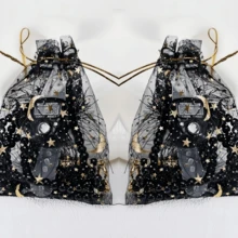 6/2件可重置指环计数器，便携式迷你计数器，配有手镯、糖果礼品袋包装