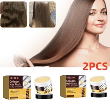 Mascarilla capilar reparadora de colágeno (2 unidades), mascarilla capilar fuerte y suave.