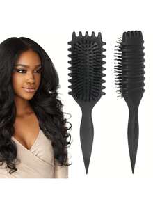 1 件发刷，2025 新款卷发梳 - 卷发刷，定义卷发造型刷，适用于卷发，卷发刷，湿发，塑造和定义女性卷发
