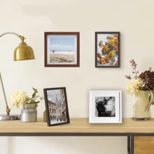 1/3 pezzi, cornici per quadri di diverse dimensioni 30x30cm/20x20cm, vari colori disponibili: nero, bianco, legno, cartoncino nero, cornici colorate, eleganti cornici quadrate per foto/ritratti da parete, adatte come regali per Natale, matrimonio, Capodanno, Pasqua, Festa della Mamma