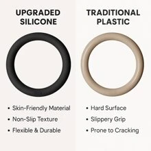 DEFIT حلقة اليوغا المثقلة بالسيليكون - 5 رطل / 10 رطل دائرة اللياقة البدنية للتدريب على القوة، سطح ناعم للإمساك، معدات جيم منزلية