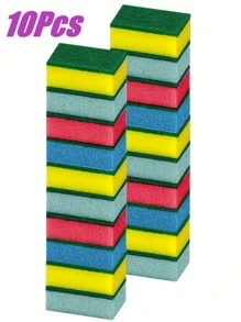 Colorful Dish Sponge, Multi-Purpose Fast Drying Sponge, Kitchen Supplies, Kitchen Cleaning Sponge, Household Cleaning Wet Wipes, High Density Sponge Dishcloth