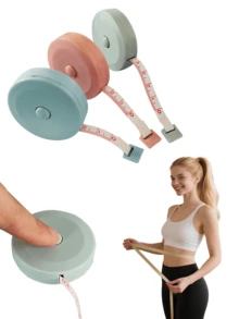 1pc Cute Mini Retractable Automatic Measuring Tape,Soft Tape Measure, Body Sewing Flexible Ruler For Weight Loss Medical Body Measurement Sewing Tailor Craft The Tape Measure Is 1.5 M/60 In Length,Note That During Packaging And Transportation, The Product May Have Scratches, Slight Wear, Scratches, Paint Peeling, Dirt, Cracks, Slight Discoloration, Etc. These Are Not Quality Problems And Will Not Affect The Normal Use Of The Product. - Multicolor - View 10