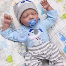 Doll, 50cm Cute Soft Vinyl Realistic Newborn Doll, Realistic Baby Doll With Doll Accessories, Suitable For Children Over 3 Years Old - 彩色 - 查看 5