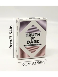 真心话大冒险派对情侣约会浪漫生日游戏之夜桌游卡牌游戏，适合餐后休闲娱乐，圣诞节、感恩节、万圣节派对礼物，完美的游戏之夜 - 彩色 - 查看 7