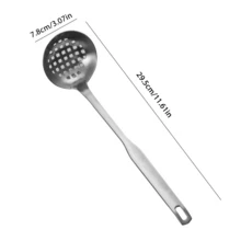 4件/1件不锈钢厚柄厨房汤勺、滤勺、火锅滤勺