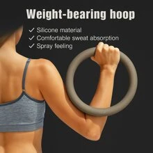 DEFIT حلقة اليوغا المثقلة بالسيليكون - 5 رطل / 10 رطل دائرة اللياقة البدنية للتدريب على القوة، سطح ناعم للإمساك، معدات جيم منزلية