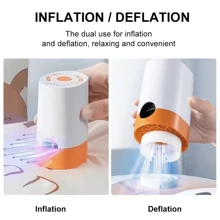 Mini bomba de ar para infláveis, bombas de ar elétricas alimentadas por bateria AA para inflar e desinflar colchões de ar, cama de ar, boia de natação, bolsa de armazenamento a vácuo, flutuador de piscina
