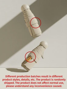 胶囊遮阳伞 女款防晒防紫外线遮阳伞 雨伞二合一迷你五折超轻便携，适合学校、办公室、家庭、旅行、春夏必备、伴娘礼物、房间、卧室装饰、海滩、旅行、男女通用、度假、可爱小物 - 預設 - 查看 7